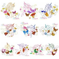 Download Magic Unicorns Embroidery Design Bundle-Set of 10 ...