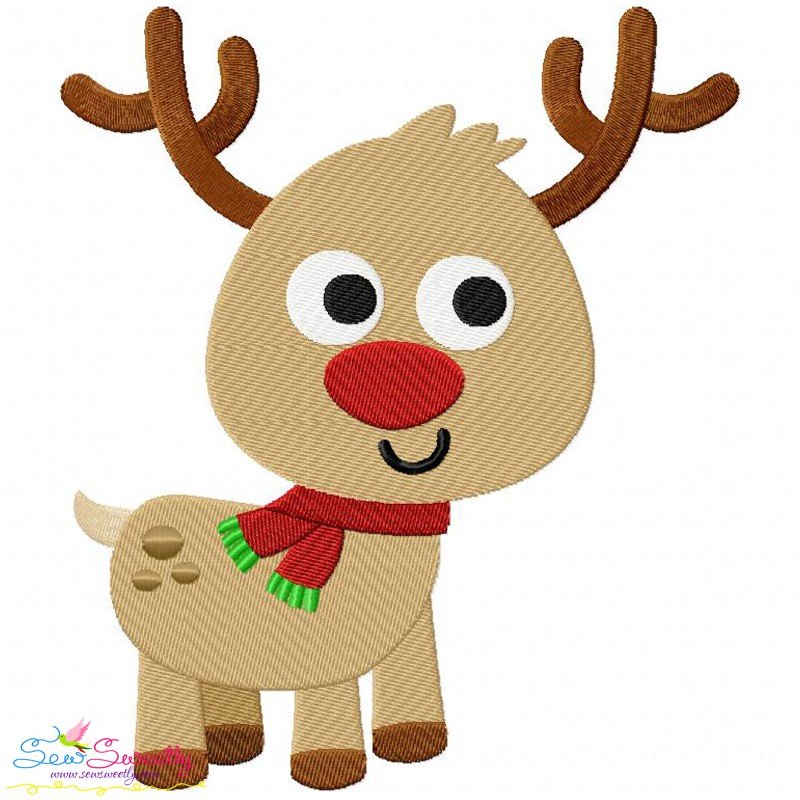 Download Christmas Reindeer 2 Machine Embroidery Design For Christmas Winter