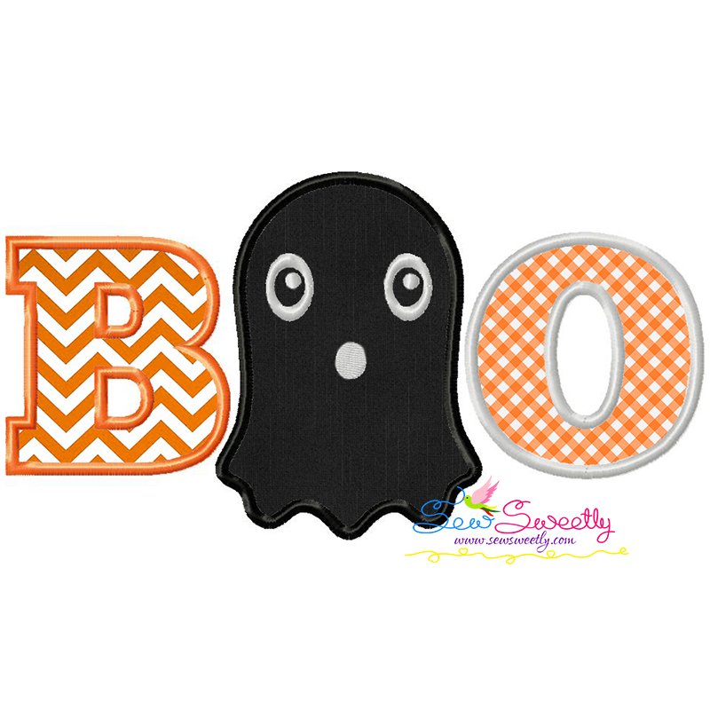 Download Halloween Machine Embroidery Applique Design Boo Ghost