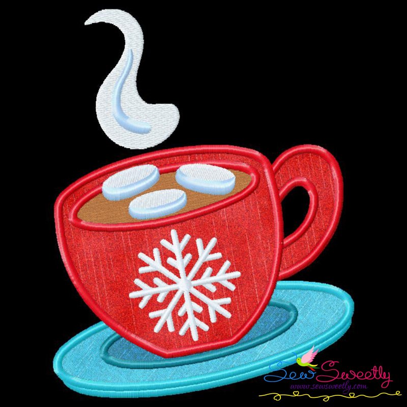 Christmas Applique Design- Christmas Coffee Cup